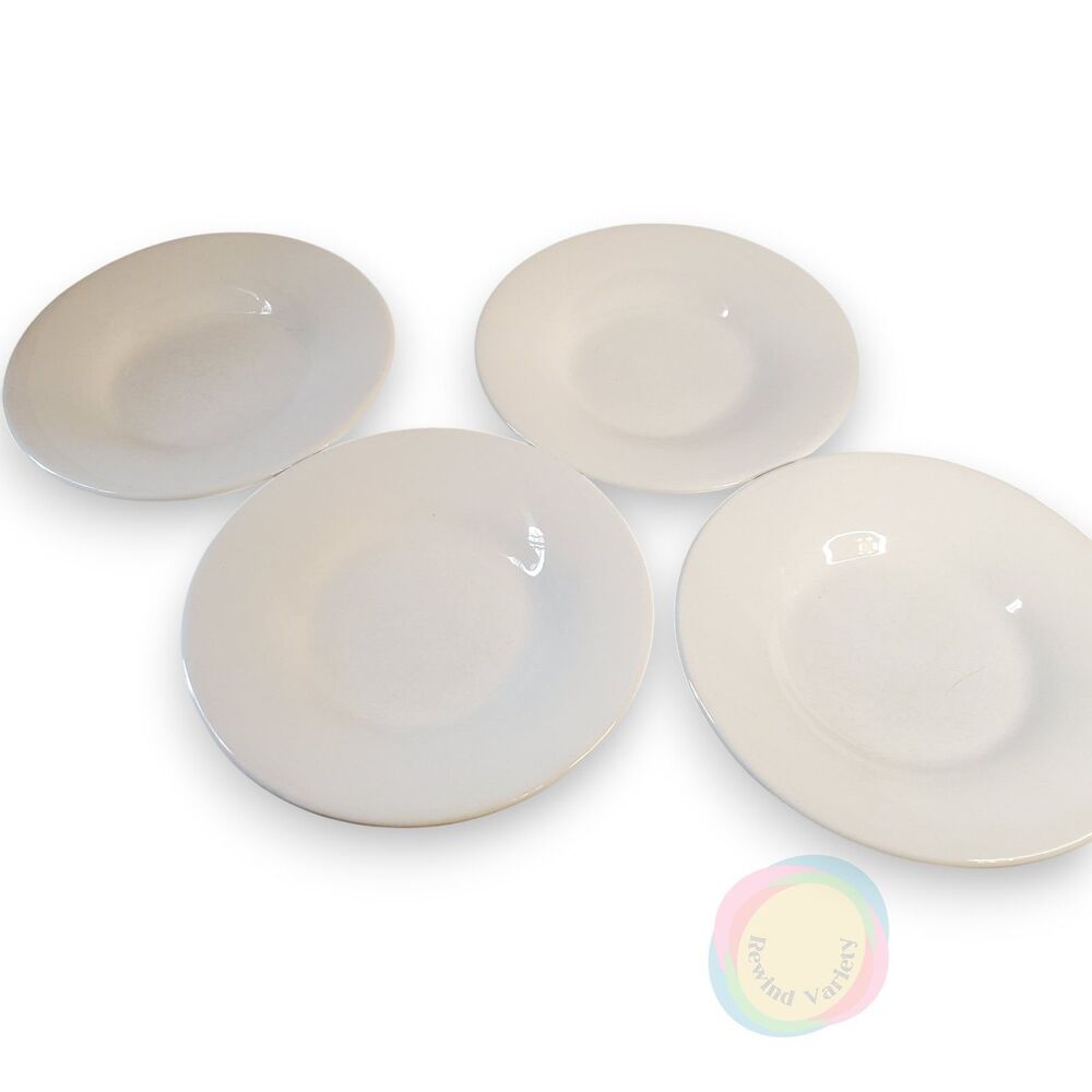 Pottery Barn Sausalito Off White 10" Plates Set 4